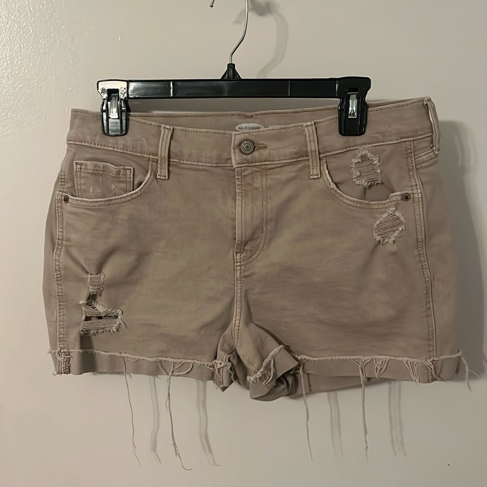 Grey boyfriend shorts